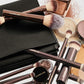 Silver Makeup Brushes Set