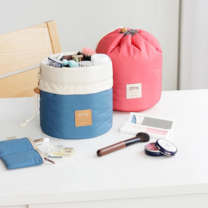 Round Waterproof Makeup Bag
