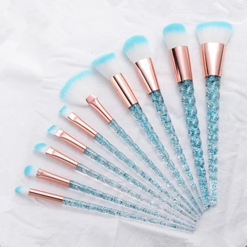 10 Pcs Unicorn Make Up Brush