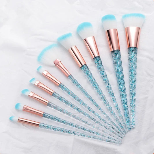 10 Pcs Unicorn Make Up Brush