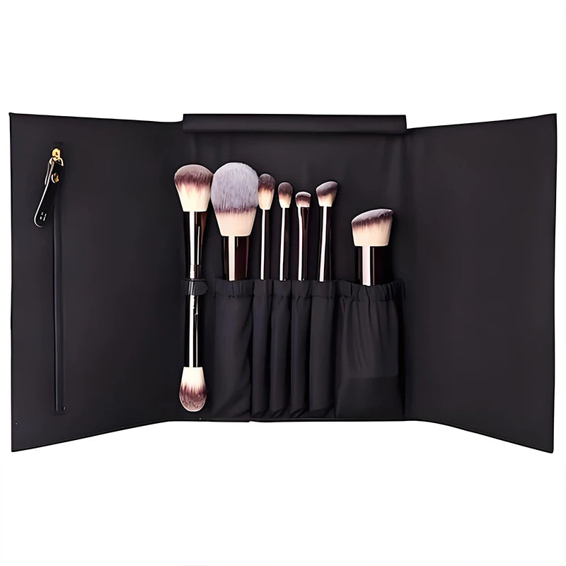Silver Makeup Brushes Set