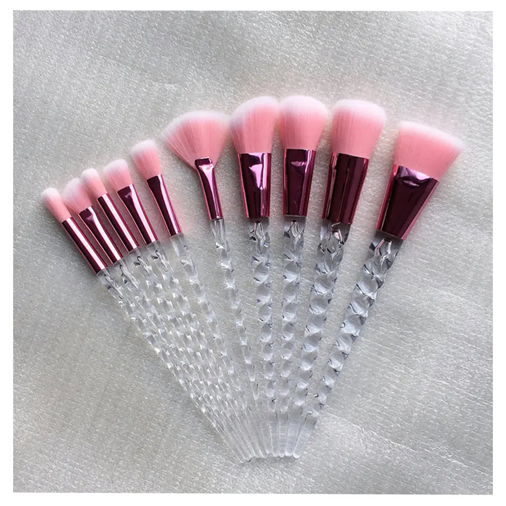 10 Pcs Unicorn Make Up Brush