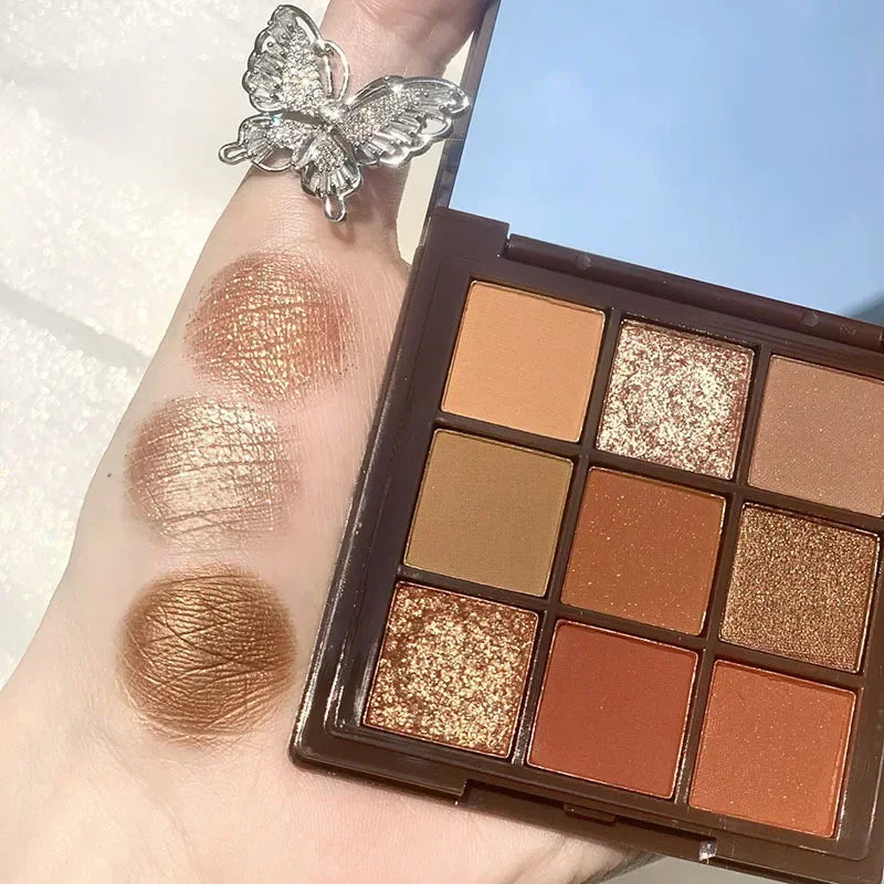 9 Colors Shining Glitter Eyeshadow Palette