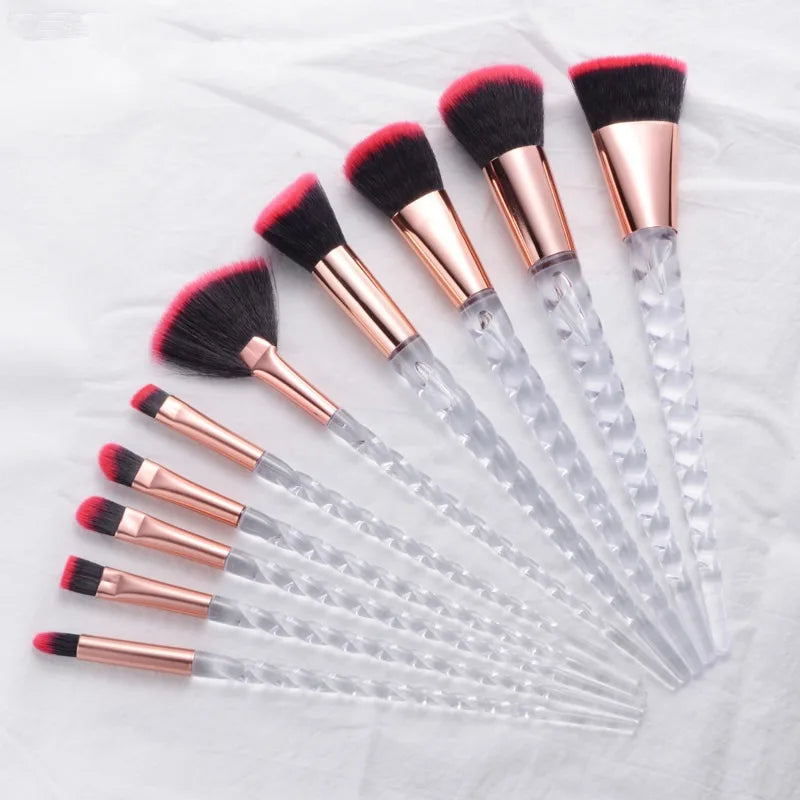 10 Pcs Unicorn Make Up Brush
