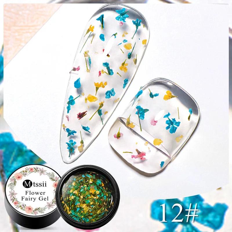 Dried Flower Gel Nail Polish