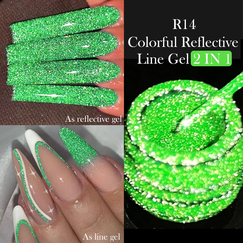 Reflective Metallic Gel Nail Polish