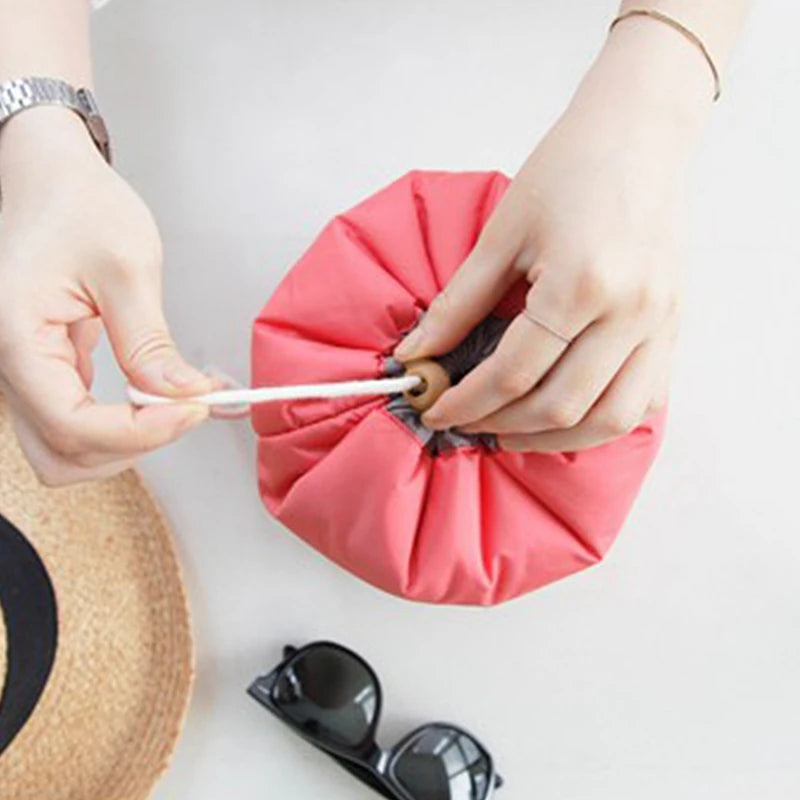 Round Waterproof Makeup Bag